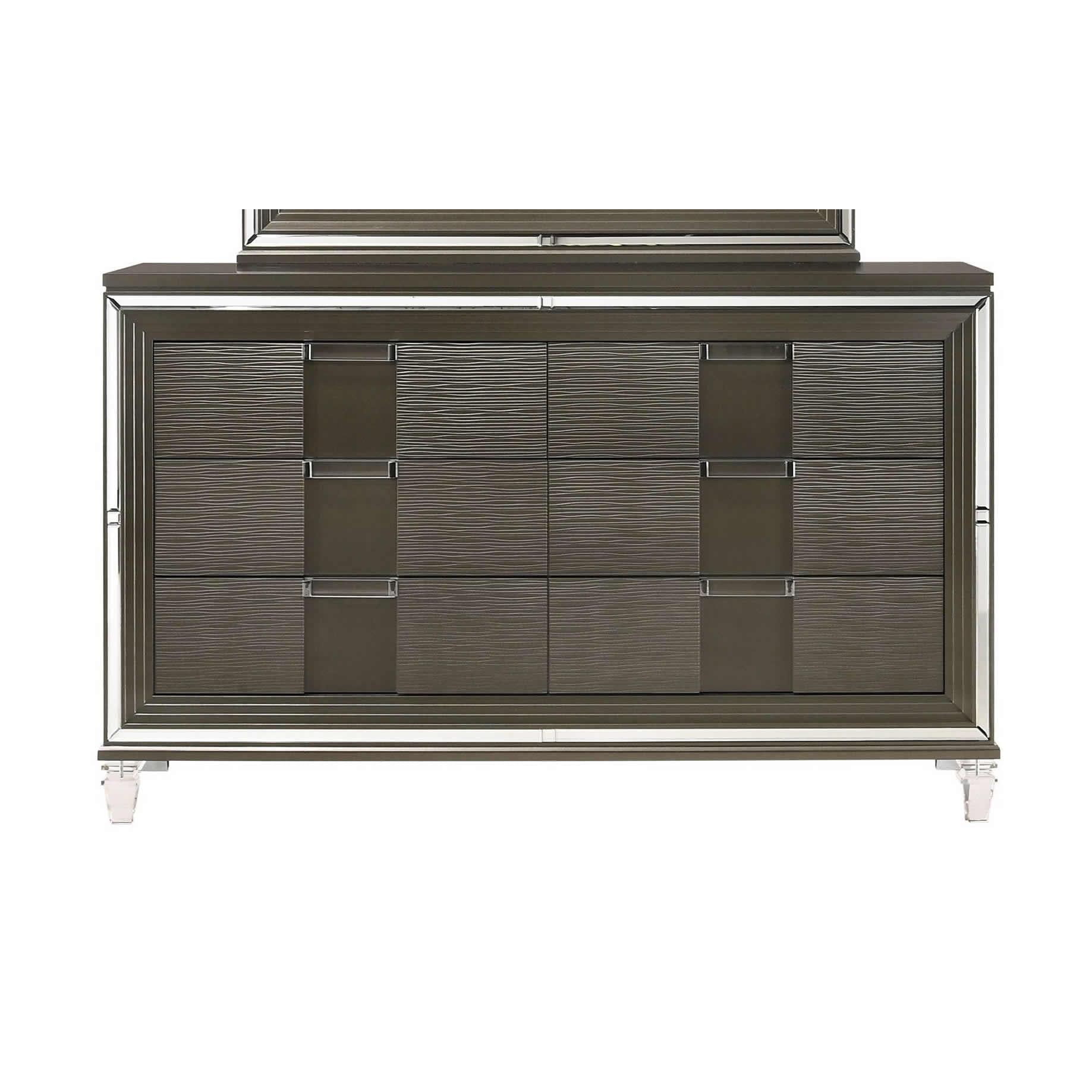 Elements International Twenty Nine 6 - Drawer Dresser TN600DR - American Furniture of Slidell
