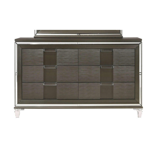 Elements International Twenty Nine 6 - Drawer Dresser TN600DR - American Furniture of Slidell