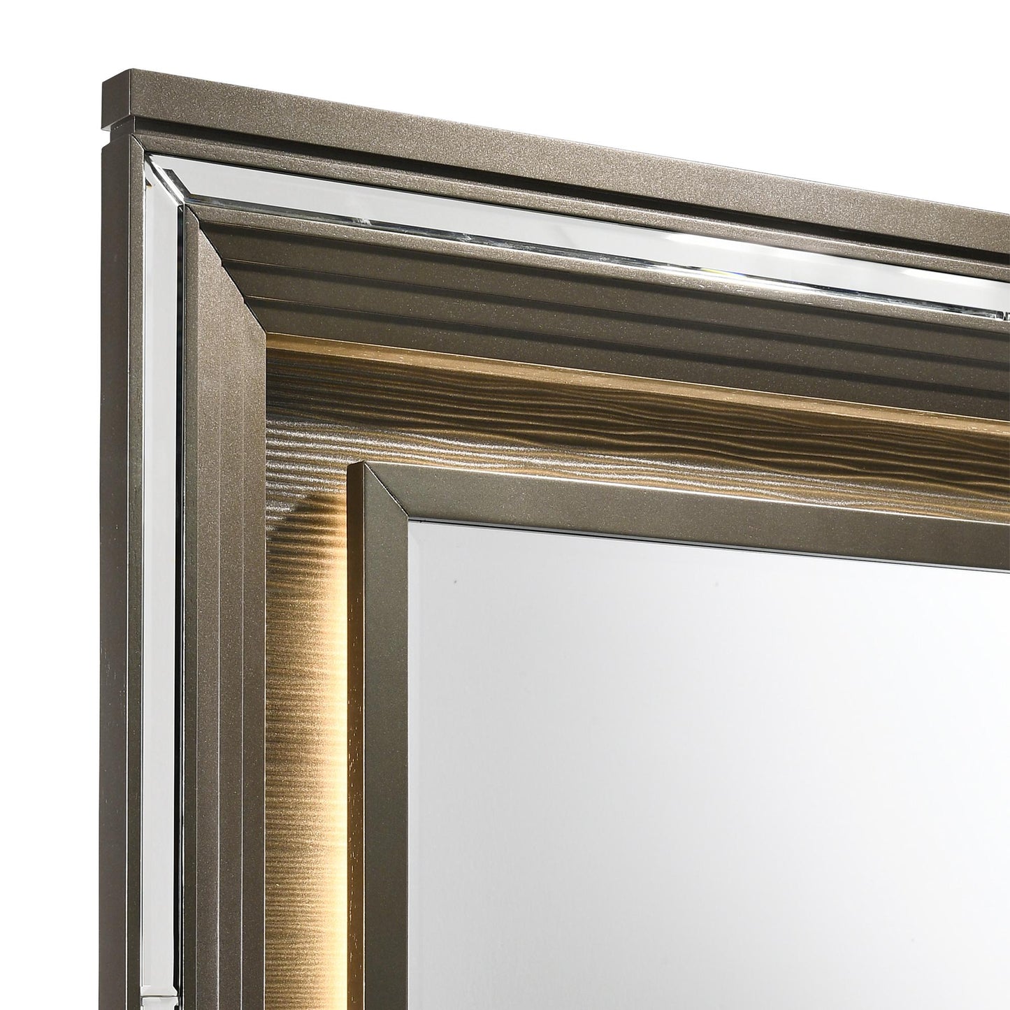 Elements International Twenty Nine TN600DRMR Dresser w/ Mood Lighting Mirror - American Furniture of Slidell
