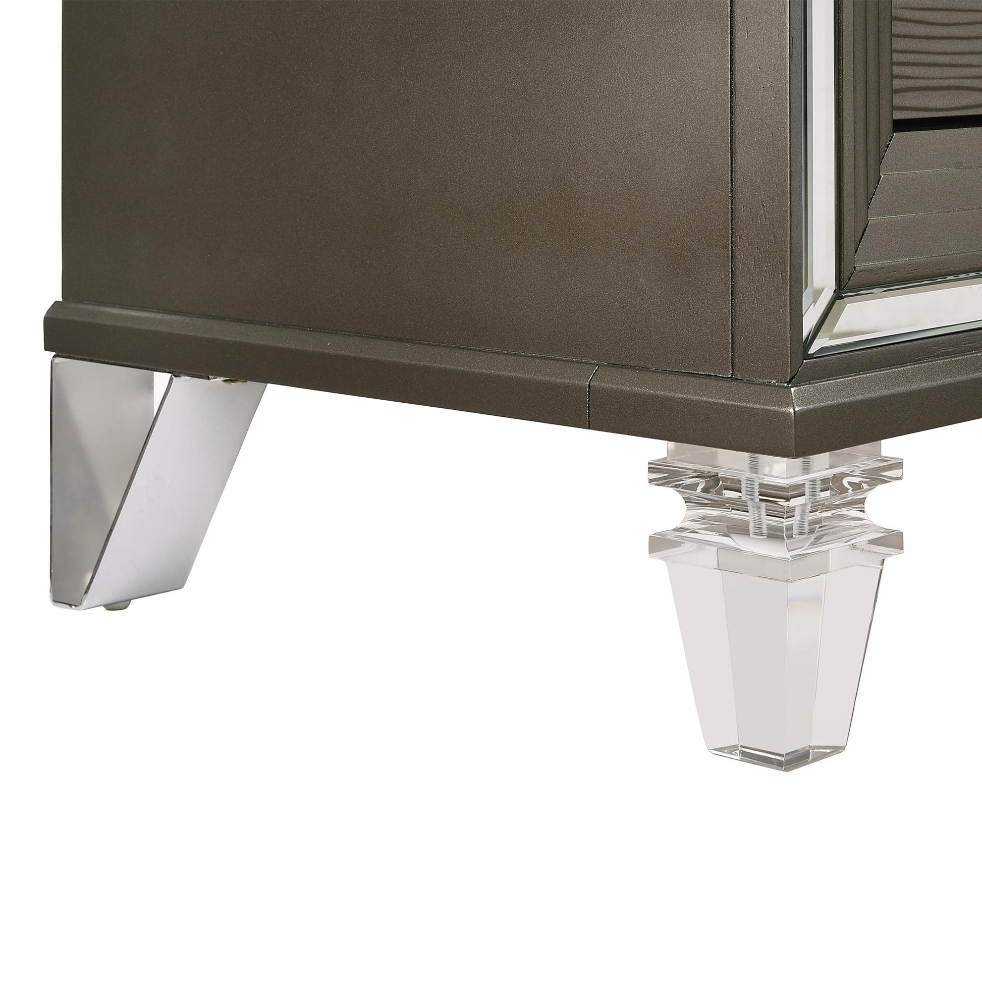 Elements International Twenty Nine TN600DRMR Dresser w/ Mood Lighting Mirror - American Furniture of Slidell
