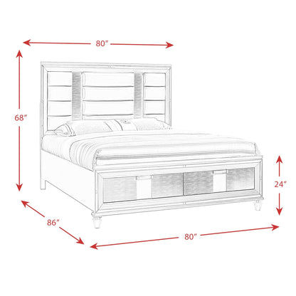 Elements International Twenty Nine TN600KB 2 - Drawer King Storage Bed - American Furniture of Slidell