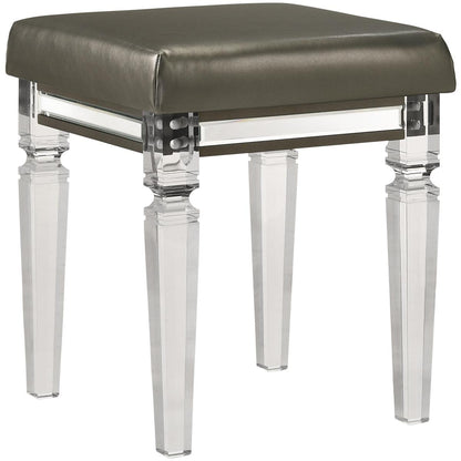Elements International Twenty Nine TN600VTNSTAL Vanity Stool W/Acrylic Leg - American Furniture of Slidell