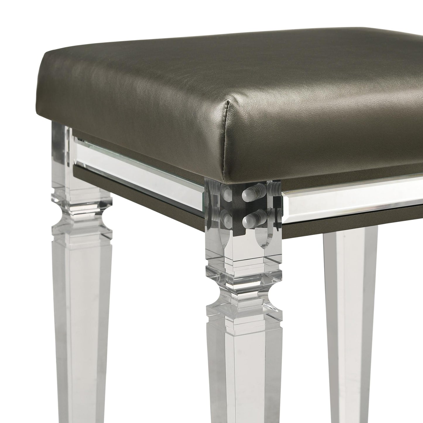 Elements International Twenty Nine TN600VTNSTAL Vanity Stool W/Acrylic Leg - American Furniture of Slidell