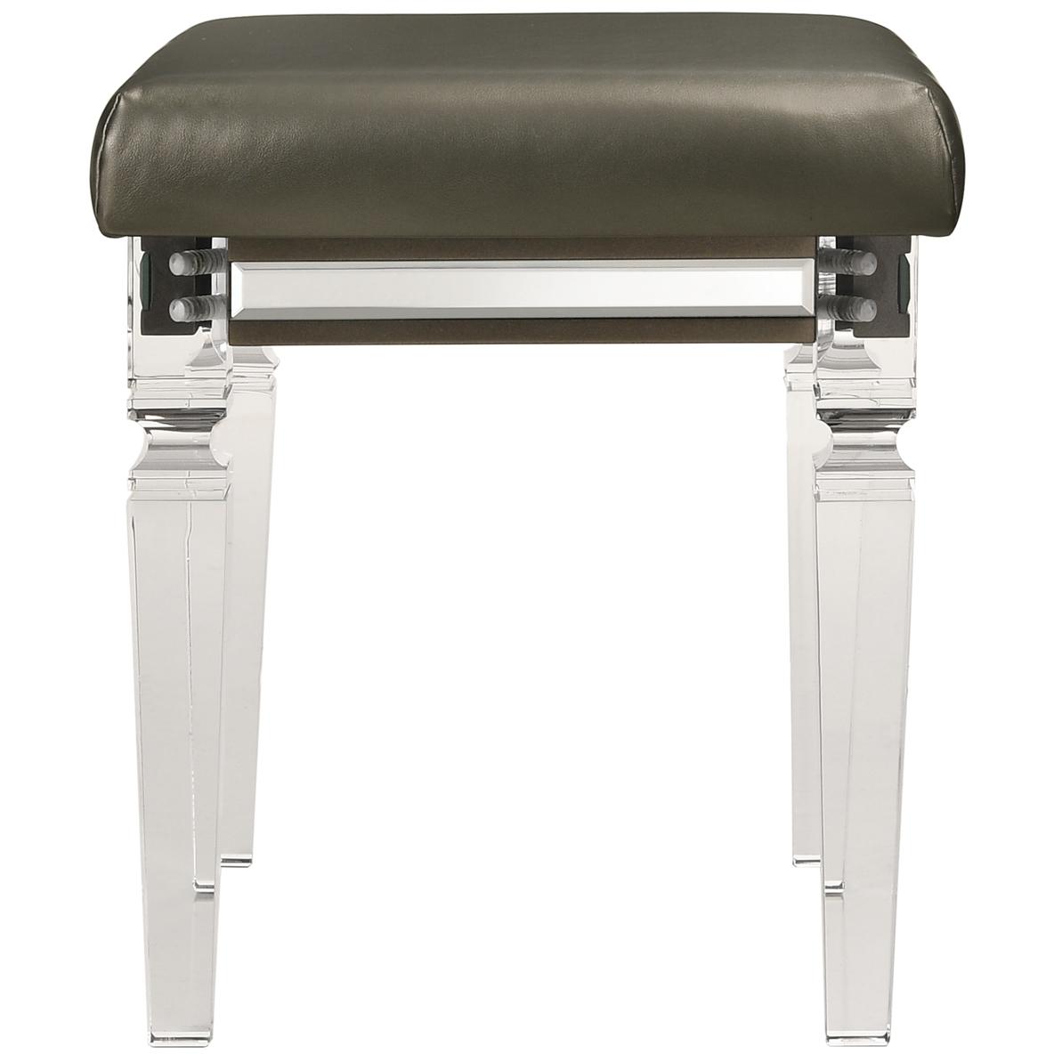 Elements International Twenty Nine TN600VTNSTAL Vanity Stool W/Acrylic Leg - American Furniture of Slidell
