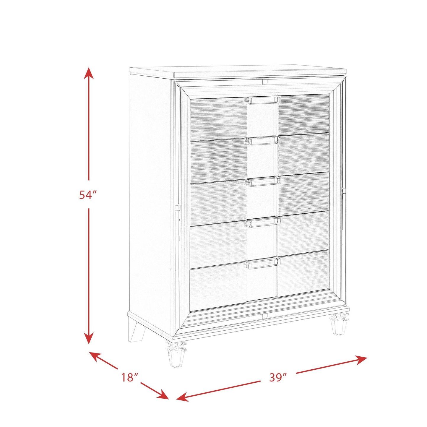 Elements International Twenty Nine TN700CH Chest - American Furniture of Slidell