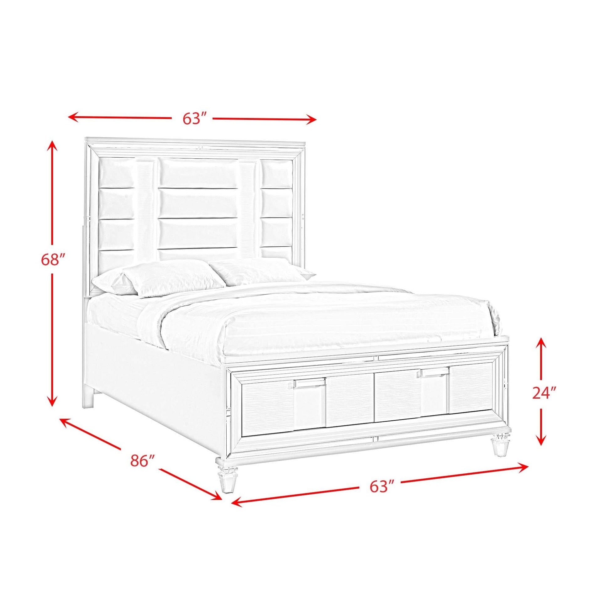 Elements International Twenty Nine TN700QB Queen Bed - American Furniture of Slidell