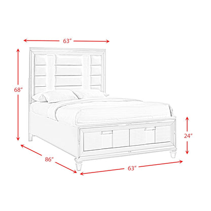 Elements International Twenty Nine TN700QB Queen Bed - American Furniture of Slidell