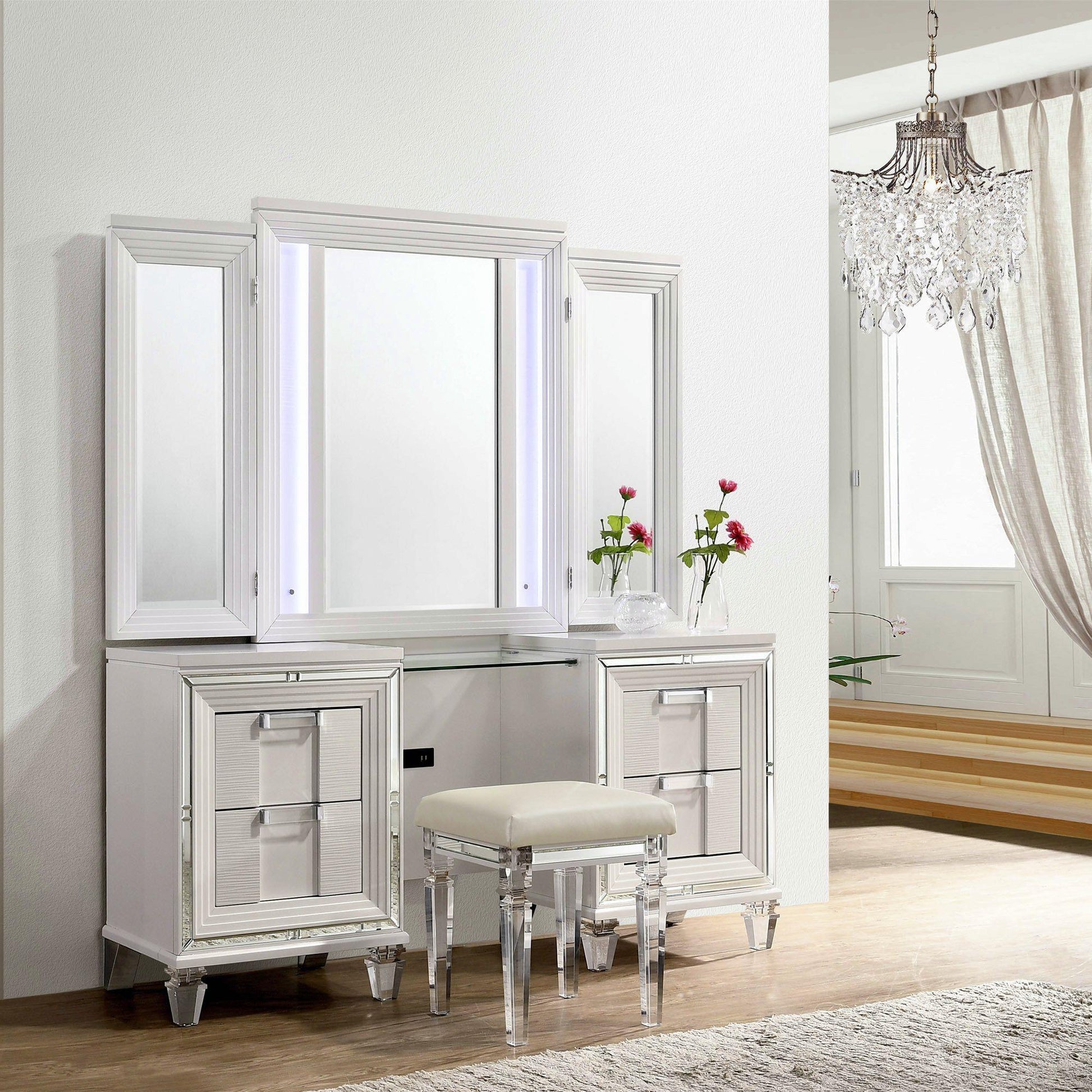 Elements International Twenty Nine TN700VTNSTAL Dressing Stool - American Furniture of Slidell