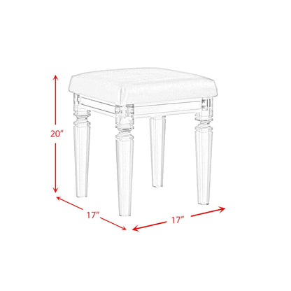 Elements International Twenty Nine TN700VTNSTAL Dressing Stool - American Furniture of Slidell