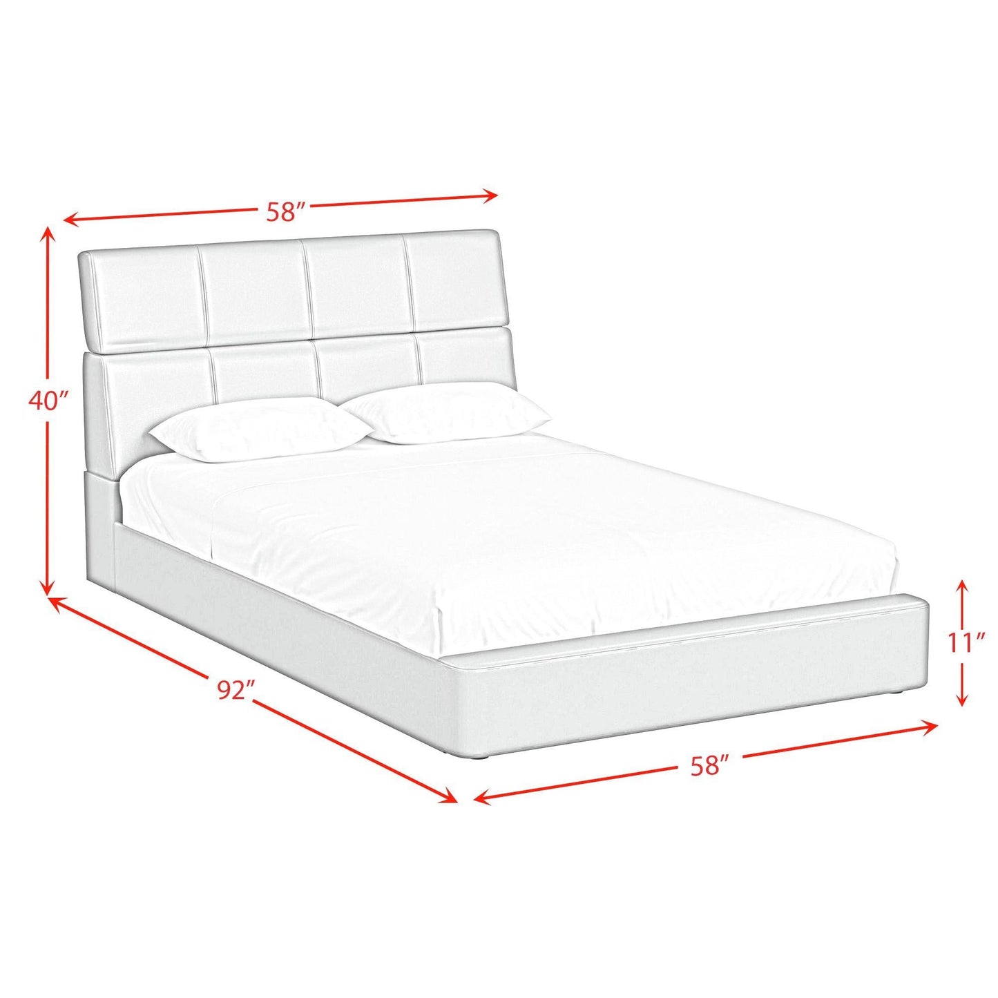 Elements International Valari UB - 12820 - 3 - FB Full Transformer Bed - American Furniture of Slidell