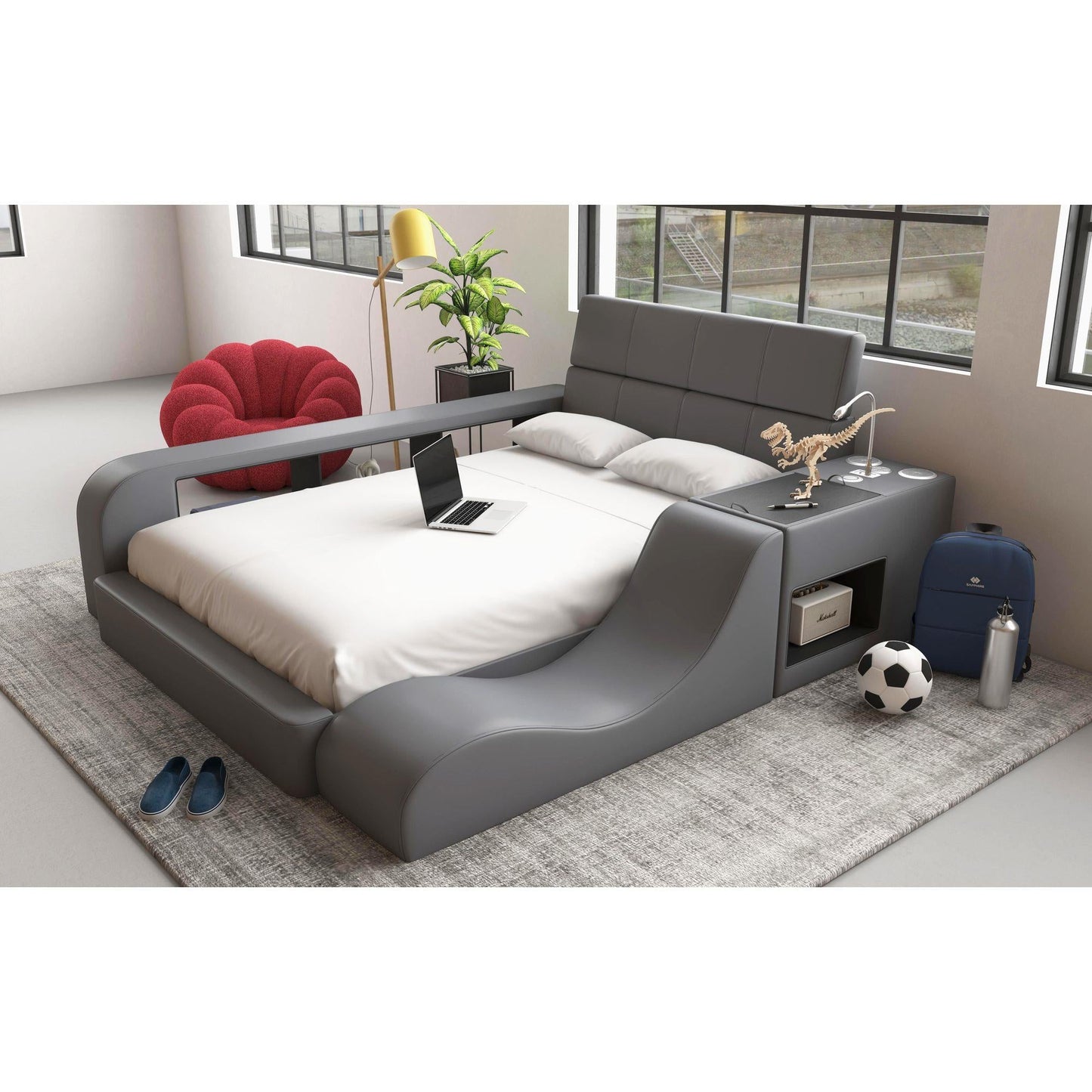 Elements International Valari UB - 12820 - 3 - FB Full Transformer Bed - American Furniture of Slidell