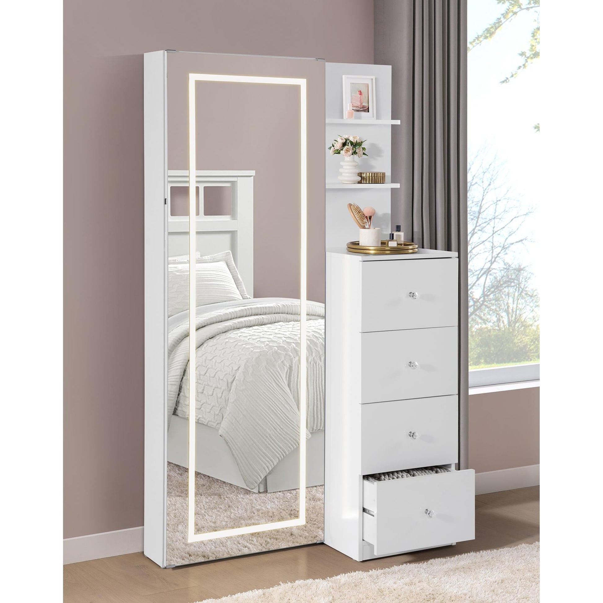 Elements International Vancouver A - 17310 - 7 - FM Floor Mirror - American Furniture of Slidell