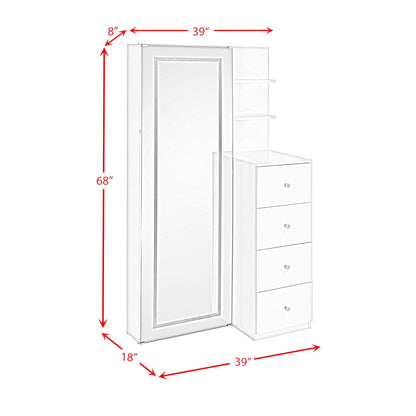 Elements International Vancouver A - 17310 - 7 - FM Floor Mirror - American Furniture of Slidell