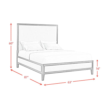 Elements International Versailles Contemporary B - 3690 - 8W - QB1 Queen Panel Bed - American Furniture of Slidell