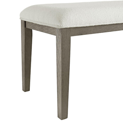 Elements International Versailles Contemporary D - 3690 - 6 - BN Dining Bench - American Furniture of Slidell