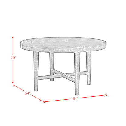 Elements International Versailles Contemporary D - 3690 - 6 - RDT Round Dining Table - American Furniture of Slidell