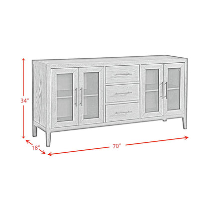 Elements International Versailles Contemporary D - 3690 - 8 - SV Server - American Furniture of Slidell