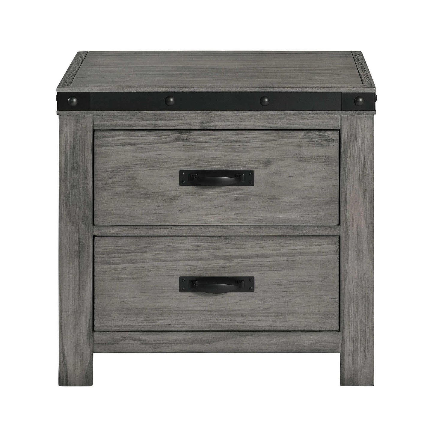 Elements International Wade 2 - Drawer Nightstand WE600NS - American Furniture of Slidell