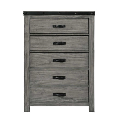 Elements International Wade 5 - Drawer Chest WE600CH - American Furniture of Slidell