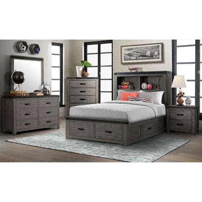Elements International Wade 6 - Drawer Kids Dresser with Mirror WE650DRMR - American Furniture of Slidell