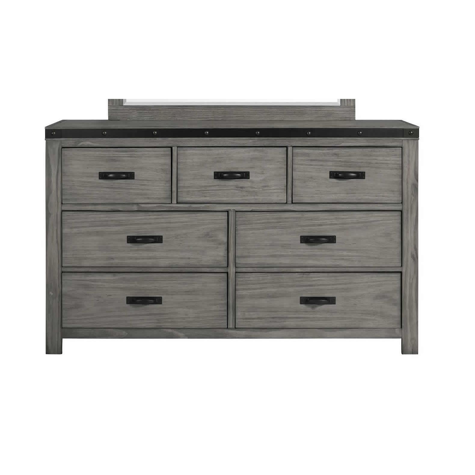 Elements International Wade 7 - Drawer Dresser WE600DR - American Furniture of Slidell