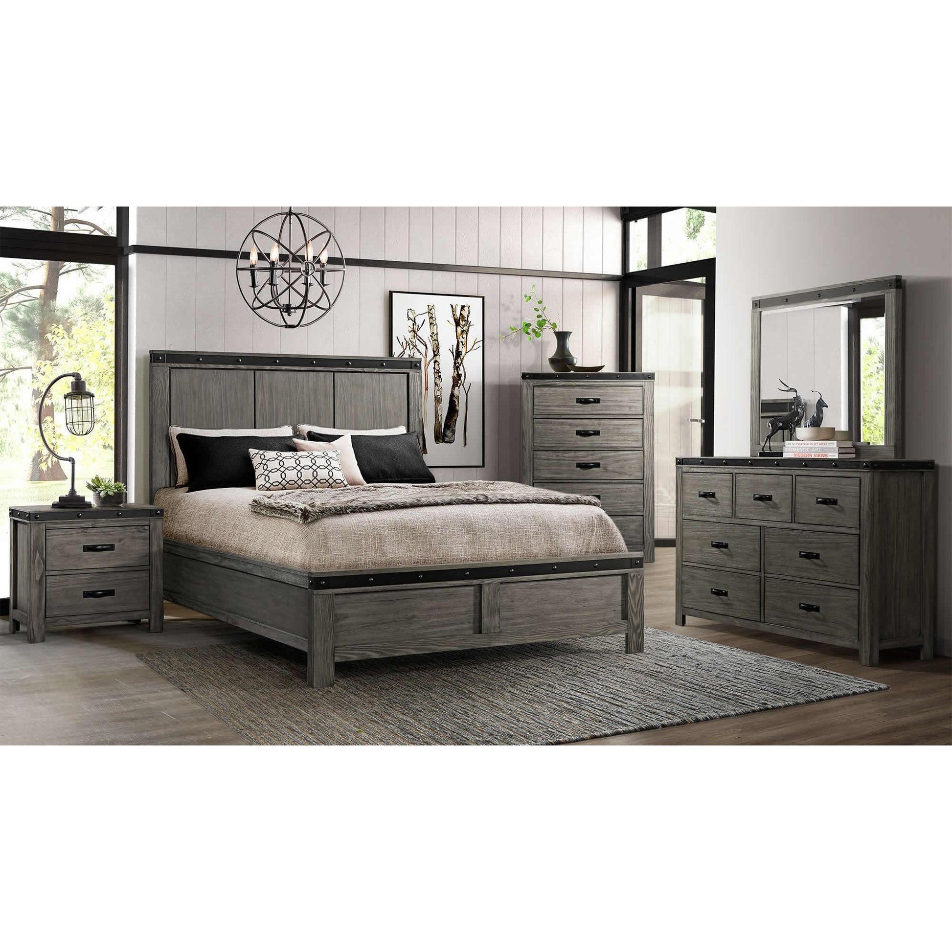 Elements International Wade 7 - Drawer Dresser WE600DR - American Furniture of Slidell