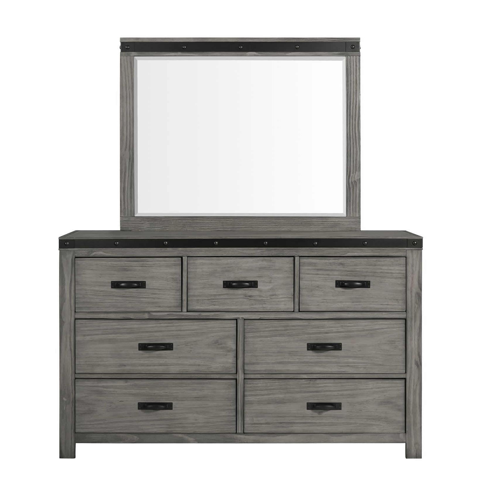 Elements International Wade 7 - Drawer Dresser WE600DR - American Furniture of Slidell