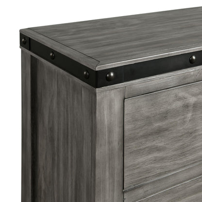 Elements International Wade WE650DR Youth Dresser 6 Drawer - American Furniture of Slidell