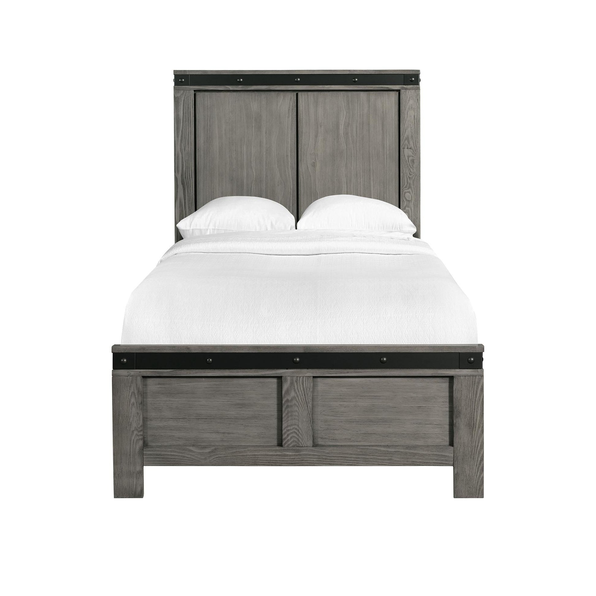 Elements International Wade WE670TB Twin Panel Bed - American Furniture of Slidell