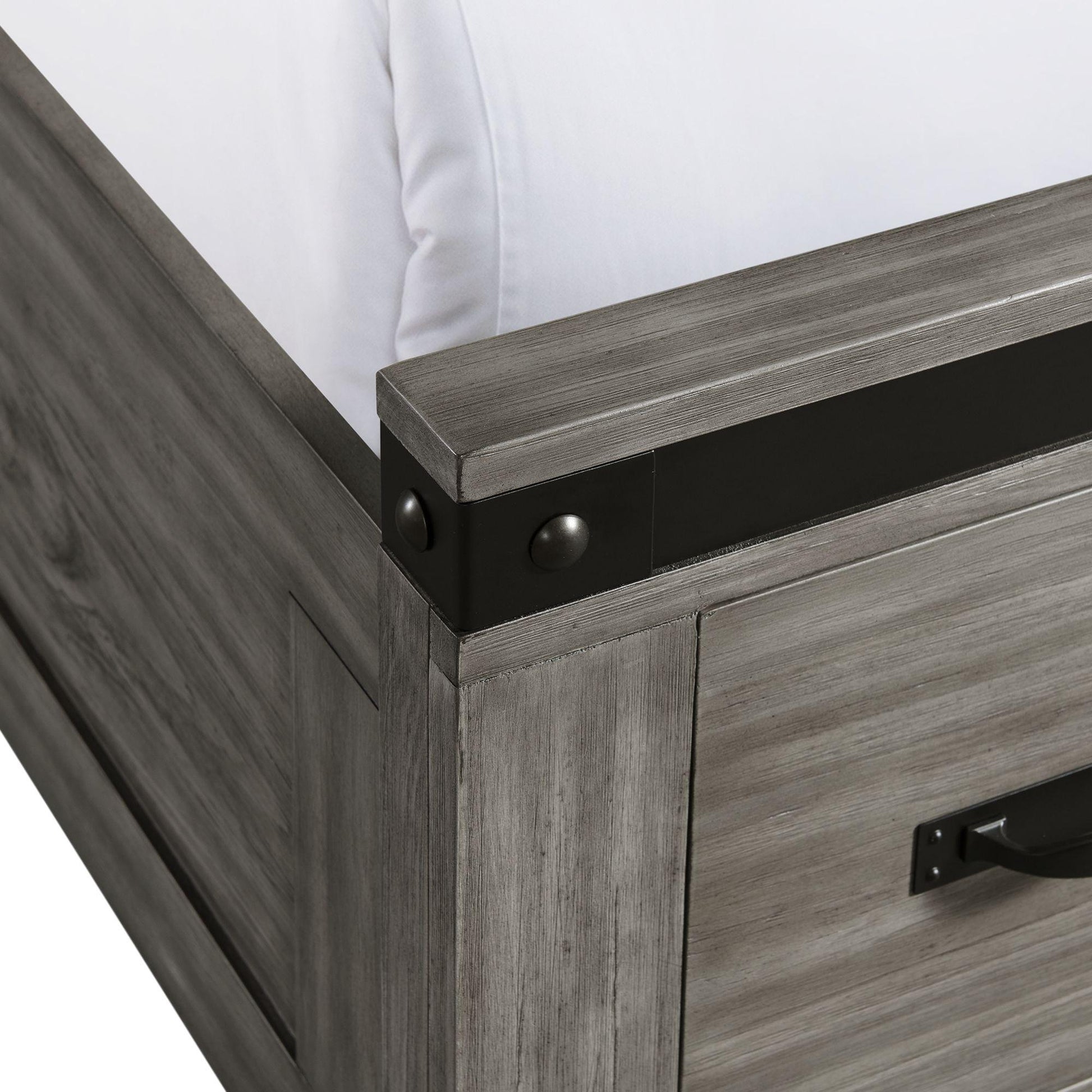 Elements International Wade Youth WE650FB Full Platform Storage Bed - American Furniture of Slidell