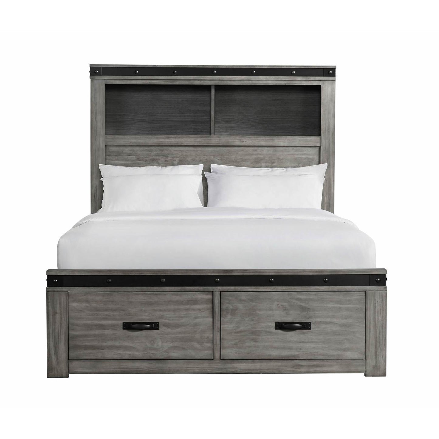 Elements International Wade Youth WE650FB Full Platform Storage Bed - American Furniture of Slidell