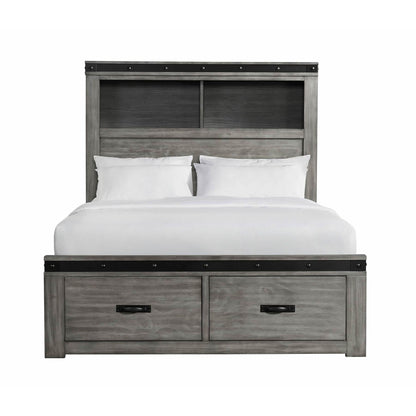 Elements International Wade Youth WE650FB Full Platform Storage Bed - American Furniture of Slidell