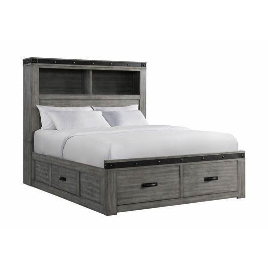 Elements International Wade Youth WE650FB Full Platform Storage Bed - American Furniture of Slidell