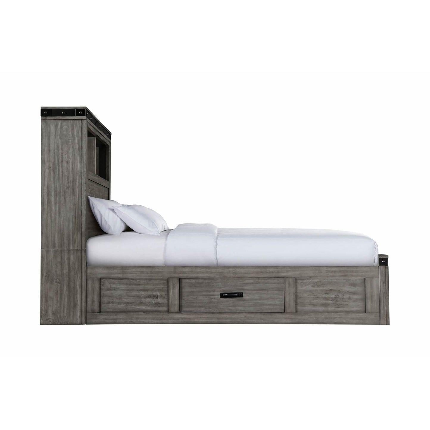 Elements International Wade Youth WE650FB Full Platform Storage Bed - American Furniture of Slidell
