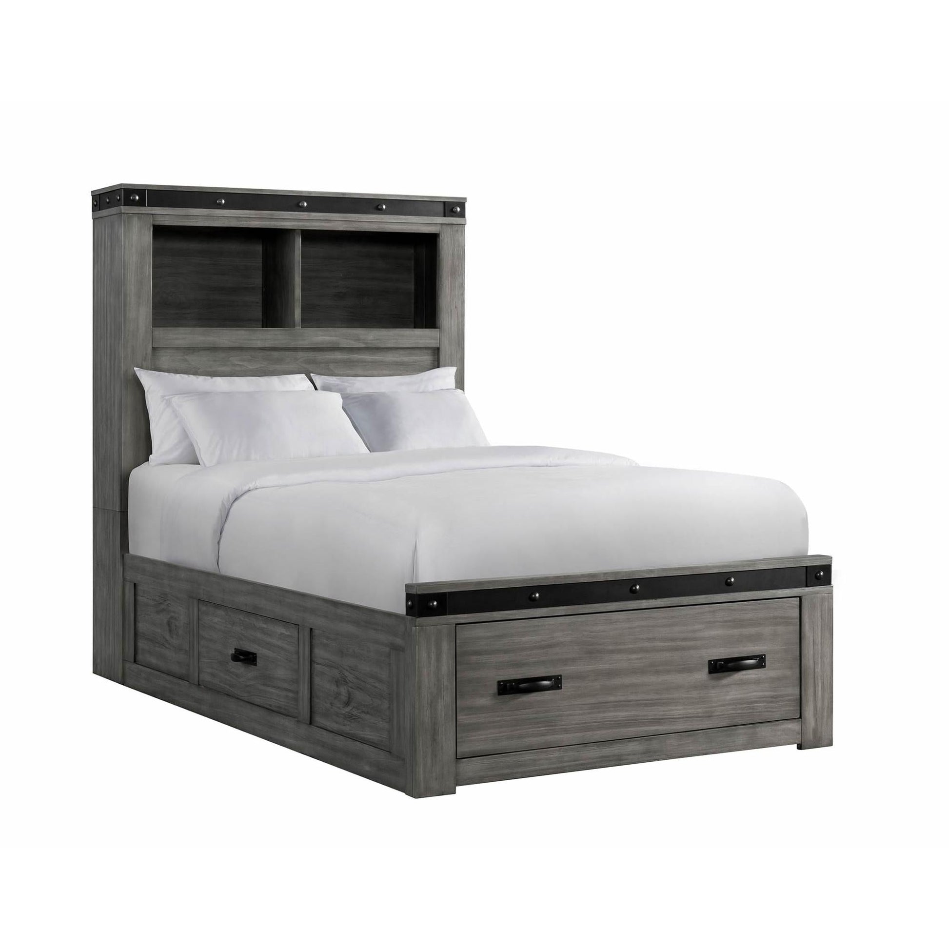 Elements International Wade Youth WE650TB Twin Platform Storage Bed - American Furniture of Slidell