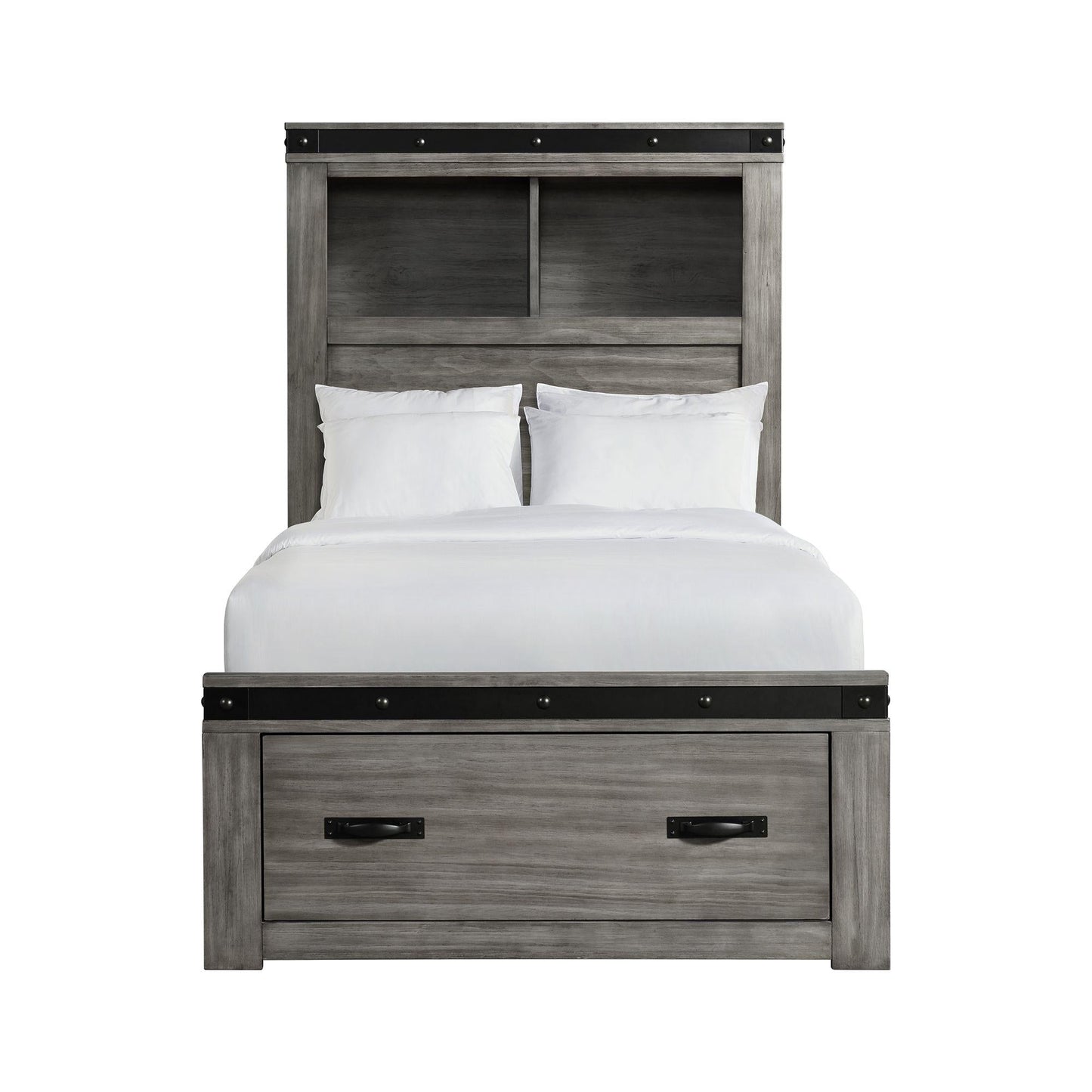 Elements International Wade Youth WE650TB Twin Platform Storage Bed - American Furniture of Slidell