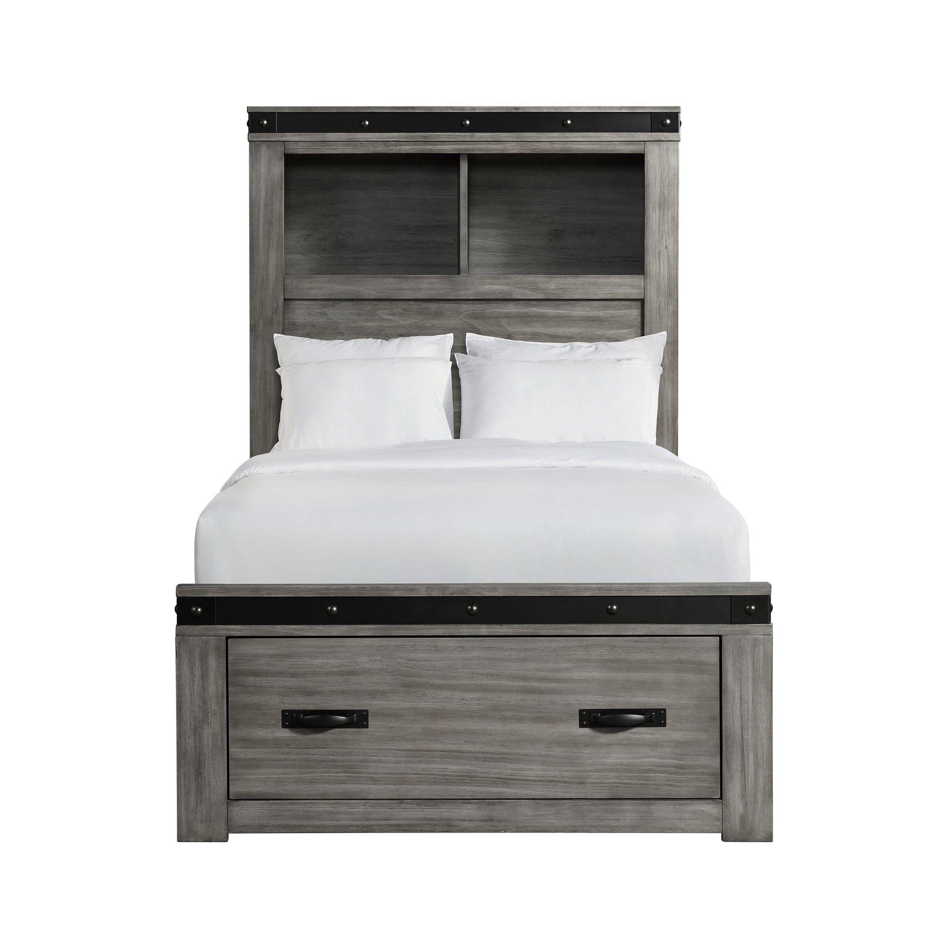 Elements International Wade Youth WE650TB Twin Platform Storage Bed - American Furniture of Slidell