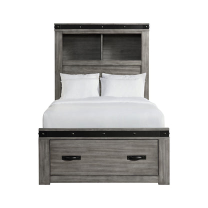 Elements International Wade Youth WE650TB Twin Platform Storage Bed - American Furniture of Slidell