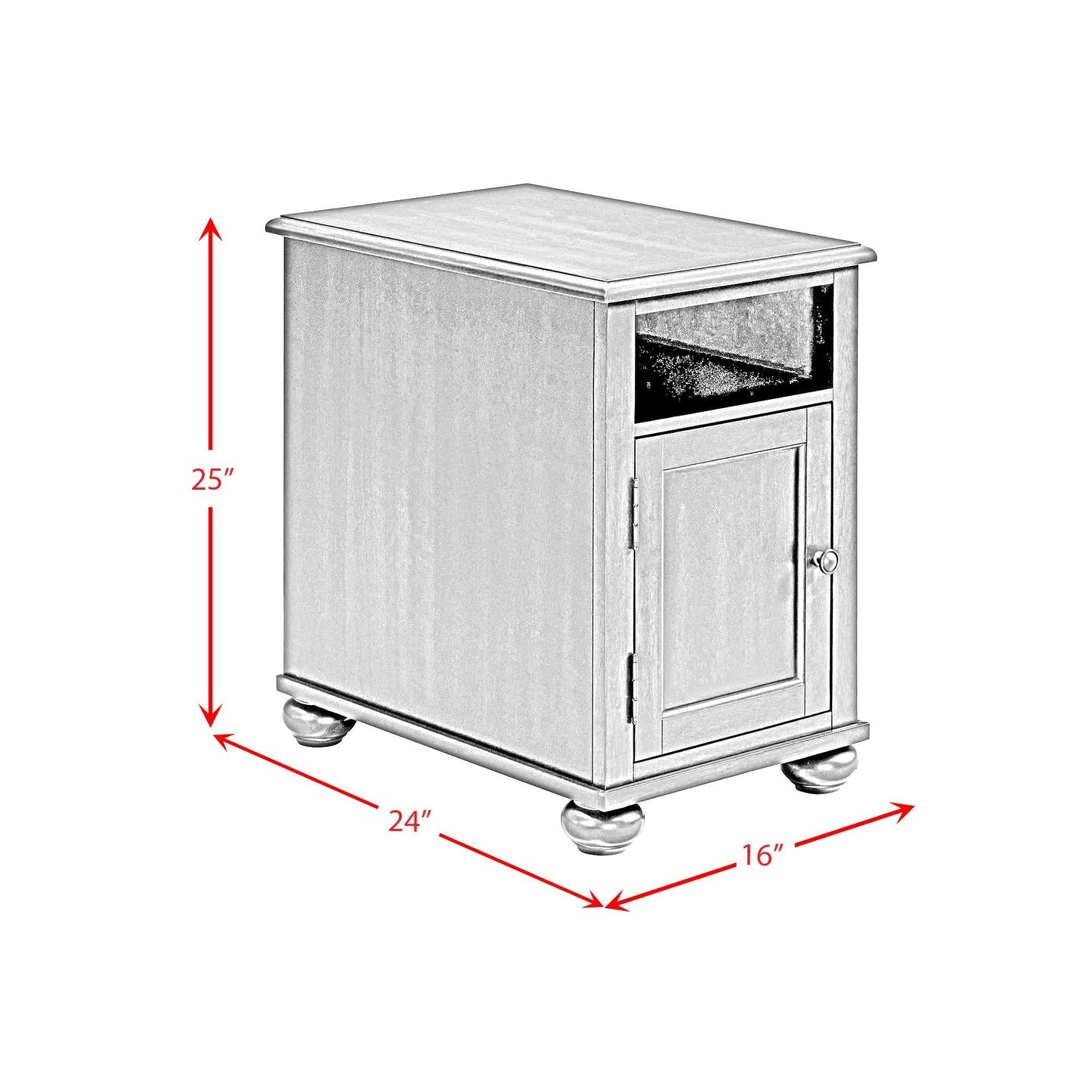 Elements International Wagner T - 15740 - 5 - CST Chairside Table - American Furniture of Slidell