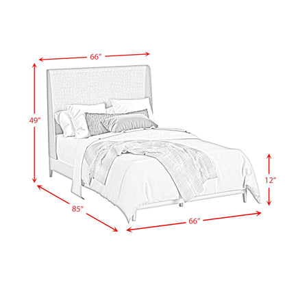 Elements International Westland B - 13000 - 6 - QUB Queen Upholstered Bed - American Furniture of Slidell
