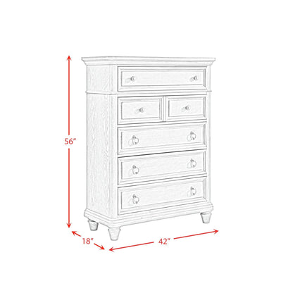 Elements International Whit - Ash B - 11360 - 3 - CH1 5 - Drawer Chest - American Furniture of Slidell