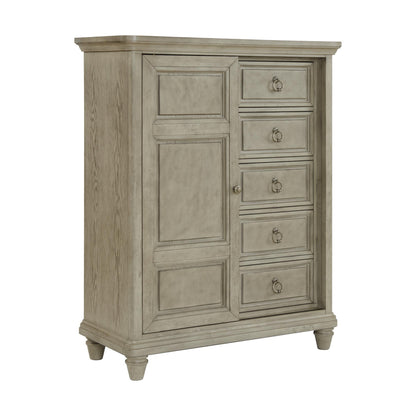 Elements International Whit - Ash B - 11360 - 3 - CH2 5 - Drawer Door Chest - American Furniture of Slidell