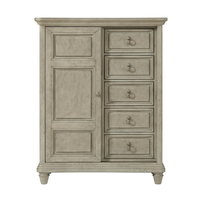 Elements International Whit - Ash B - 11360 - 3 - CH2 5 - Drawer Door Chest - American Furniture of Slidell