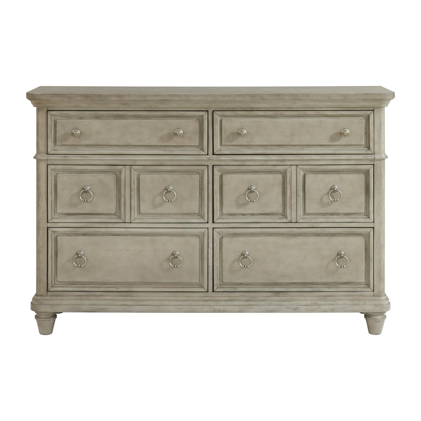 Elements International Whit - Ash B - 11360 - 3 - DR 6 - Drawer Dresser - American Furniture of Slidell