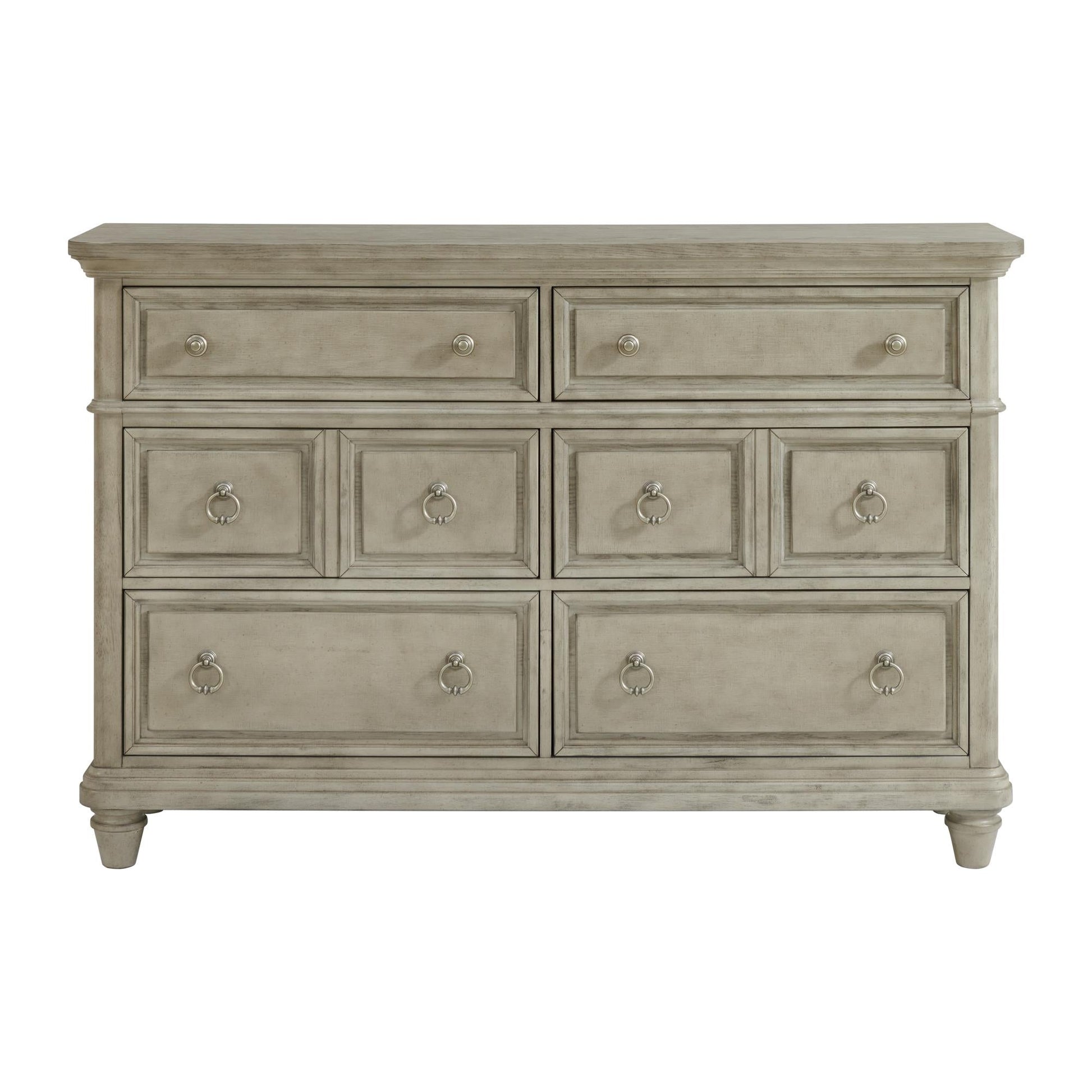 Elements International Whit - Ash B - 11360 - 3 - DR 6 - Drawer Dresser - American Furniture of Slidell