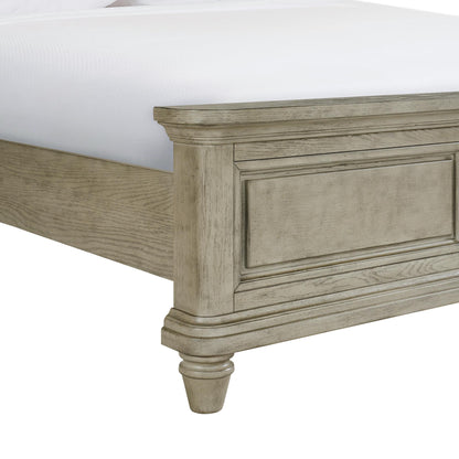 Elements International Whit - Ash B - 11360 - 3 - KB King Panel Bed - American Furniture of Slidell