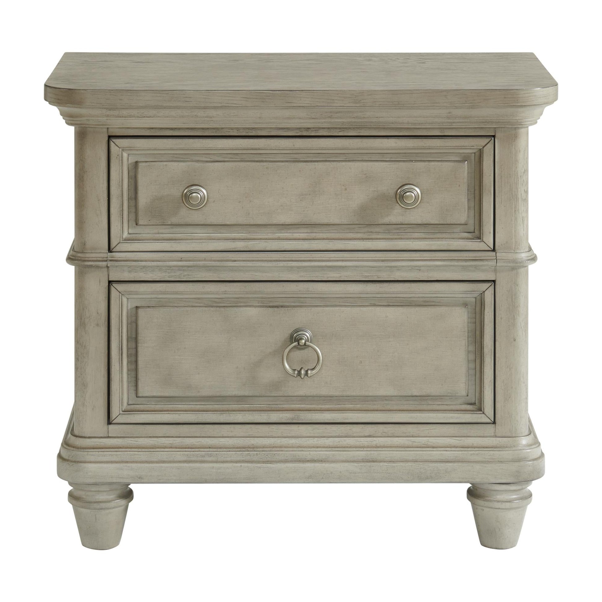 Elements International Whit - Ash B - 11360 - 3 - NS 2 - Drawer Nightstand - American Furniture of Slidell