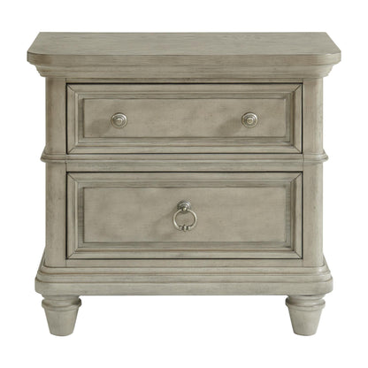Elements International Whit - Ash B - 11360 - 3 - NS 2 - Drawer Nightstand - American Furniture of Slidell