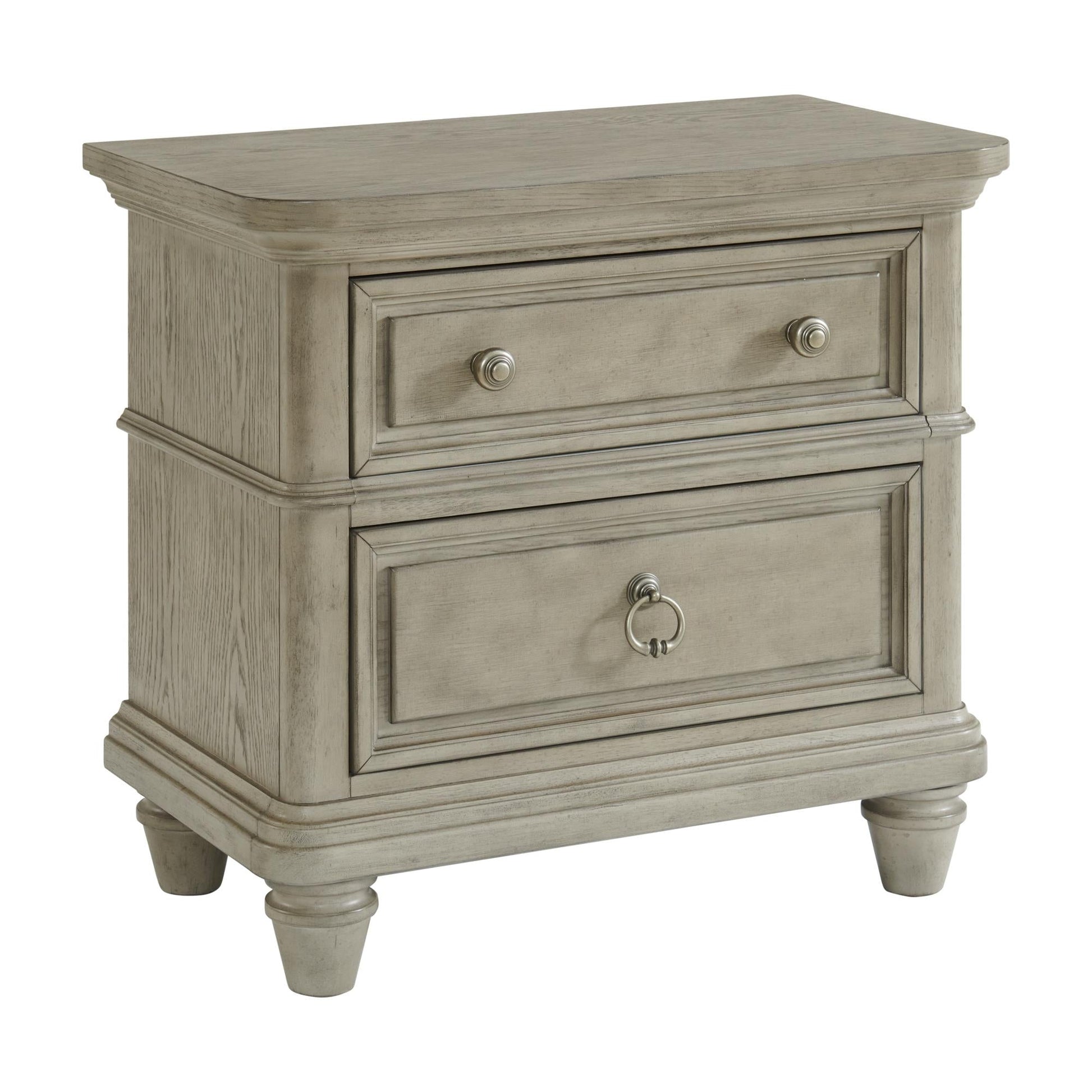 Elements International Whit - Ash B - 11360 - 3 - NS 2 - Drawer Nightstand - American Furniture of Slidell