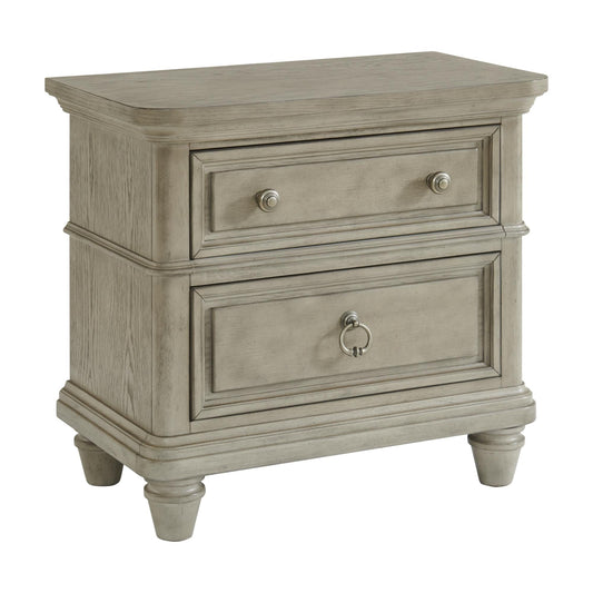 Elements International Whit - Ash B - 11360 - 3 - NS 2 - Drawer Nightstand - American Furniture of Slidell